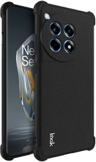 Imak Straight Edge Umschlag Rückseite Silikon Schwarz (OnePlus 12R)