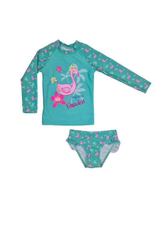 Children's Swimsuit Set Blouse Slip W2316 Veraman