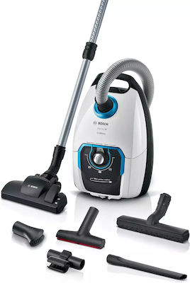 Bosch Ηλεκτρική Σκούπα 650W με Σακούλα 5lt Λευκή