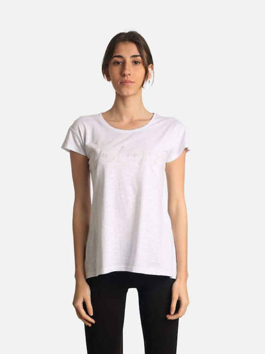 Paco Damen Regular Fit T-Shirt 2432036 Weiß