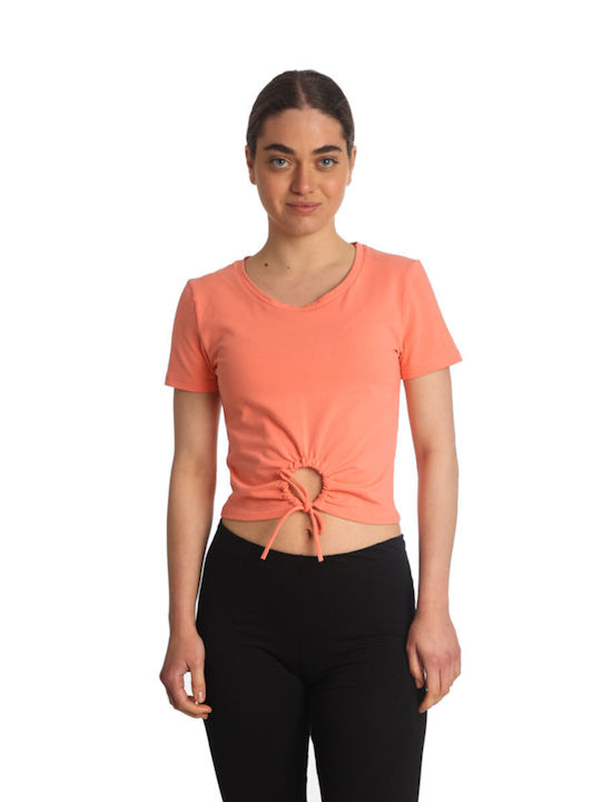Paco & Co Wmn’s Crop Top T-shirt 2432023 Orange