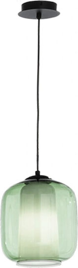 Ondaluce Bonnie Pendant Light Green with Socket E27 22cm