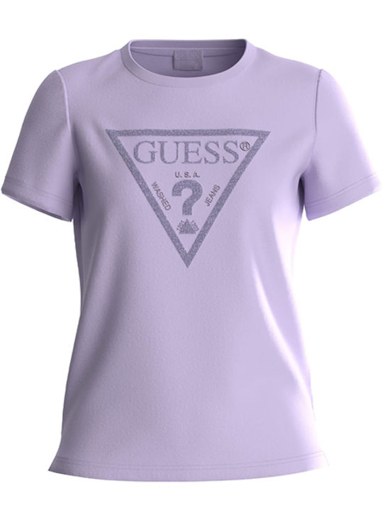 Guess Women's T-shirt Purple