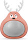 Forever ABS-100 Bluetooth Speaker 3W with Battery Life up to 6 hours Frosty the Deer Orange