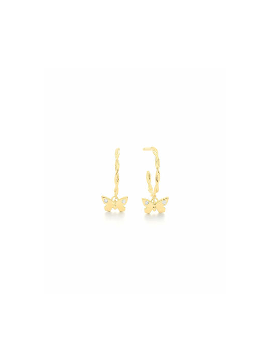 Secrecy Earrings made of Silver Gold Plated