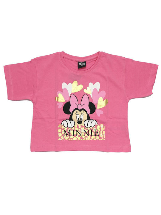 Disney Kids Blouse Short Sleeve Pink