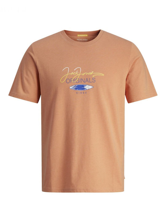 Jack & Jones Men's Short Sleeve T-shirt Orange