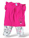 Kids' Set with Leggings Summer 2pcs Fuchsia