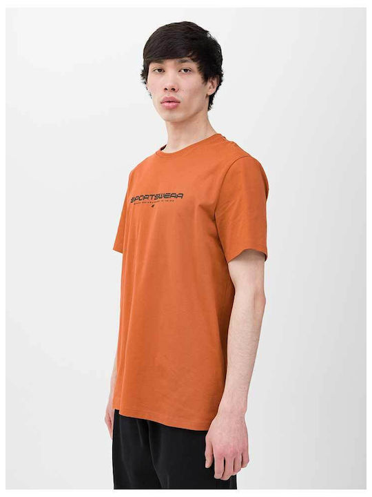 4F Men's Short Sleeve Blouse Orange