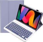 Αποσπώμενο Bluetooth Flip Cover with Keyboard Purple Xiaomi Redmi Pad SE 11 inch EDA005844701C