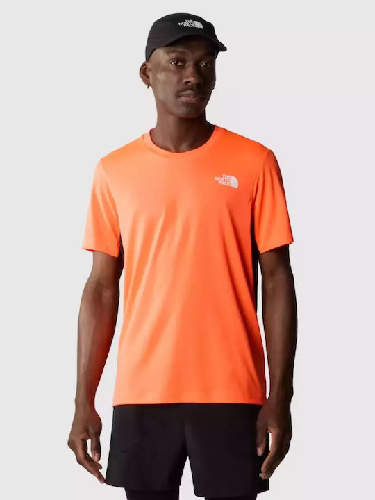 The North Face Ανδρικό Αθλητικό T-shirt Κοντομάνικο Πορτοκαλί