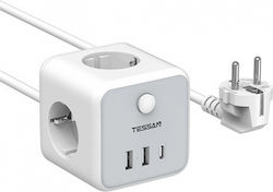 Tessan Power Strip White