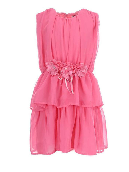 Evita Kinderkleid Ärmellos Fuchsia
