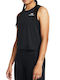 Under Armour Women's Athletic Crop Top Sleeveless Fast Drying Black