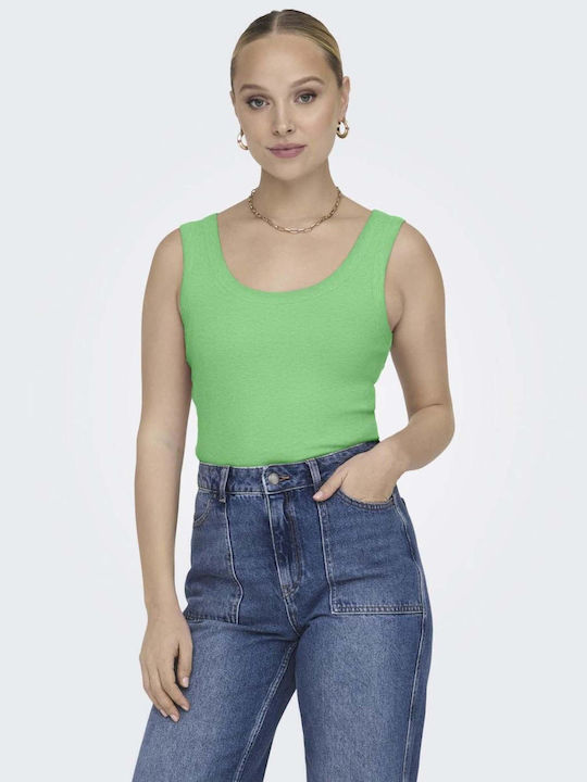 Only Women's Crop Top Long Sleeve Green