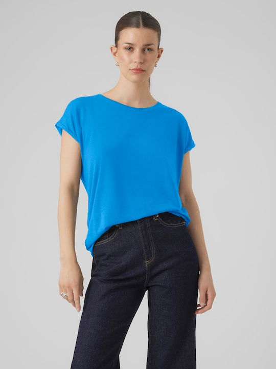 Vero Moda Damen Sport T-Shirt Blau