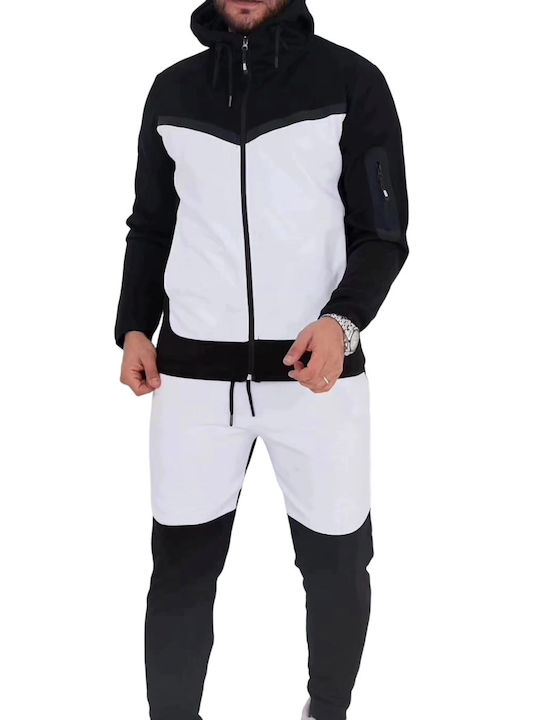 Ing Drop Set Sweatpants Black and White