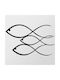 Wallity Wanddekoration Silhouette Schwarz aus Metall 48x30cm