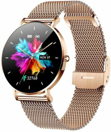 Manta Alexa Smartwatch with Heart Rate Monitor (Gold)