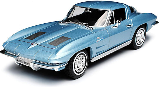 Welly Chevrolet 1963 Modeling Figure Car Blue in Scale 1:24