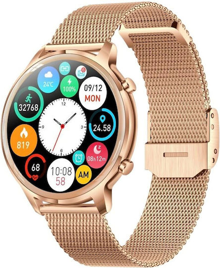 Manta Kelly Smartwatch with Heart Rate Monitor (Gold)