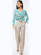 Femei Din material textil Pantaloni Beige