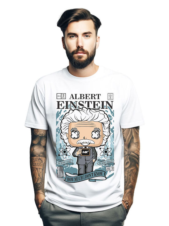 Pop Culture Einstein T-shirt White