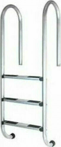 AQA Spain Pool Ladder from Stainless Steel Silver
