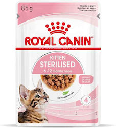 Royal Canin Hrană umedă pentru Sterilizată Pisică Tânără în Pungă Dietă 85gr