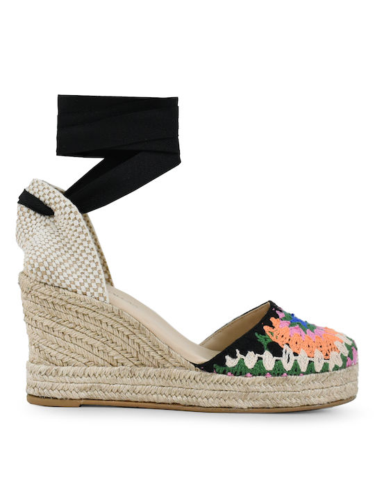 Tsakiris Mallas Women's Platform Espadrilles Black