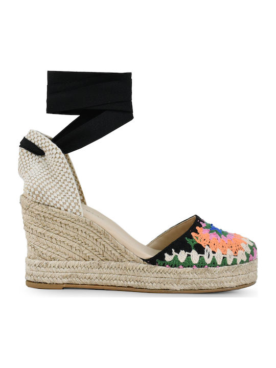 Tsakiris Mallas Women's Platform Espadrilles Black