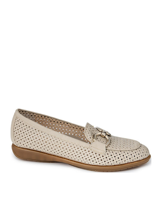 Relax Anatomic Leder Damen Mokassins in Beige F...