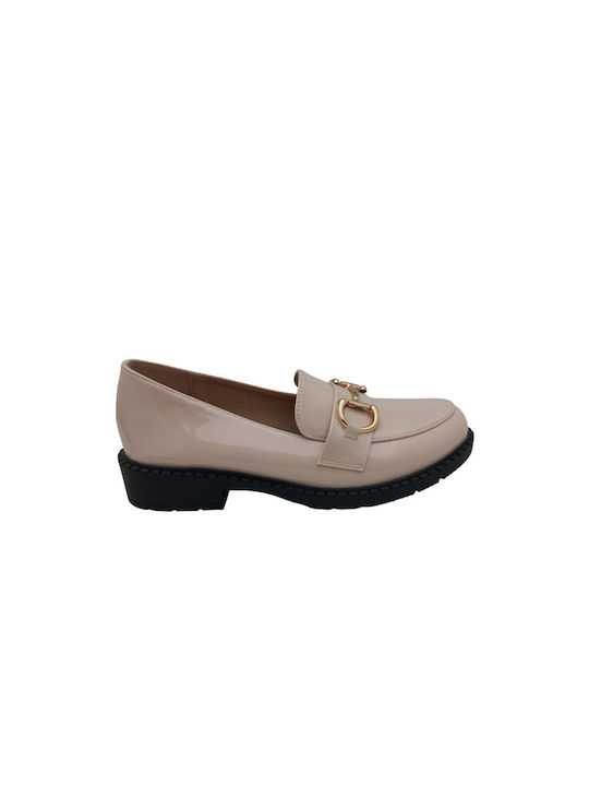 Plato Women's Moccasins in Beige Color