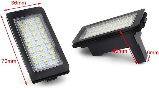 Bosse Φώτα Πινακίδας Led 12V 2τμχ