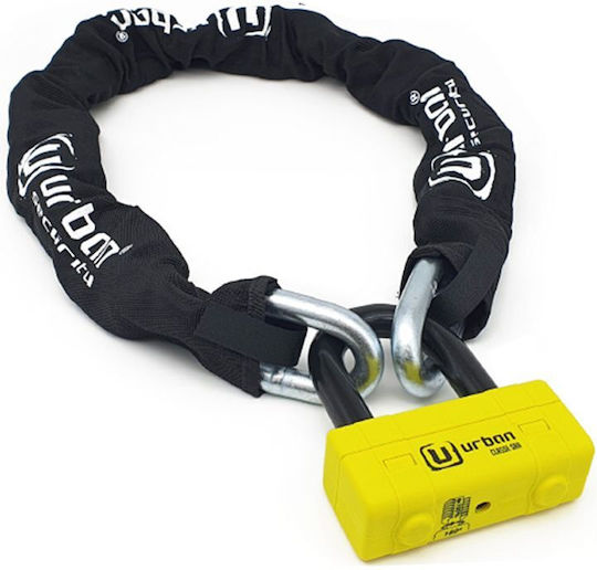 Urban U-lock Motorrad-Diebstahlsicherungskette mit Schloss und Länge 120cm