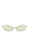 Kreuzbergkinder Women's Sunglasses with Silver Metal Frame and Blue Lens OPHELIA C2