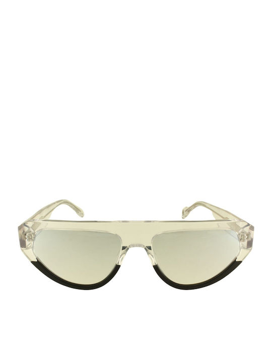 Kreuzbergkinder Unisex Sunglasses with Yellow Plastic Frame and Gold Lens YORSH C4