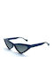 Kreuzbergkinder Women's Sunglasses with Blue Plastic Frame and Blue Gradient Lens LILITH C3 58