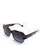 Kreuzbergkinder Unisex Sunglasses with Brown Tartaruga Plastic Frame and Gray Gradient Lens OLD FASHIONED C4 51