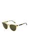 Pepe Jeans Unisex Sunglasses with Yellow Plastic Frame and Green Lens PJ7432-115