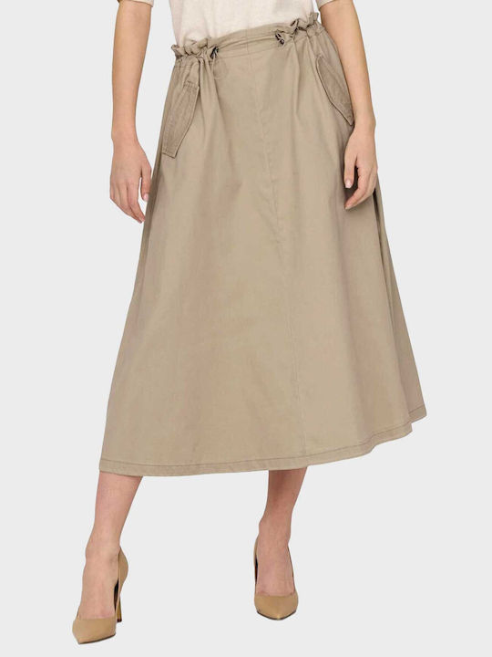 Only Skirt in Beige color