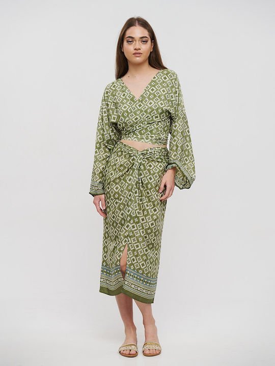 Ble Resort Collection Skirt in Green color