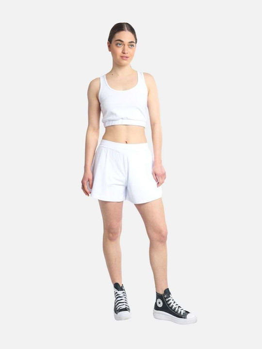 Γυναικείο Σετ με Σορτς White