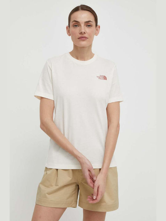 The North Face Graphic Γυναικείο T-shirt Λευκό