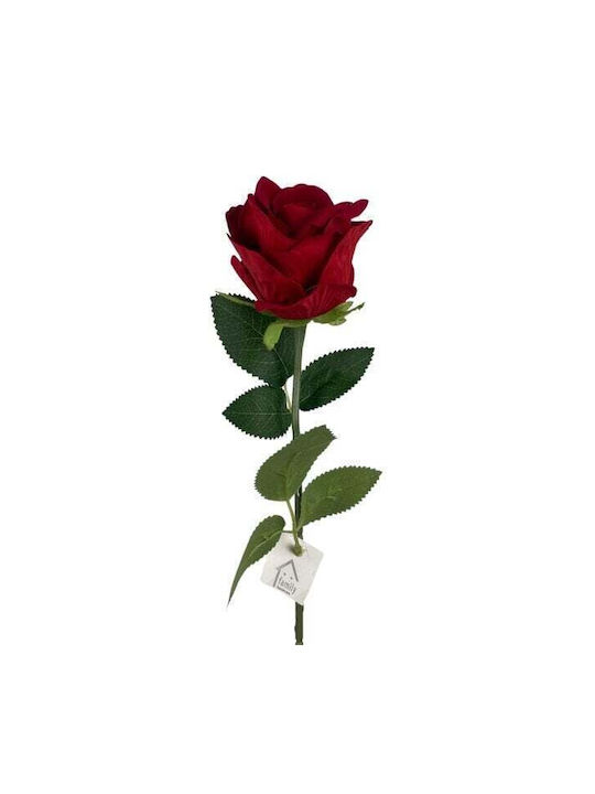 Artificial Decorative Branch Rose Red 50cm 1pcs