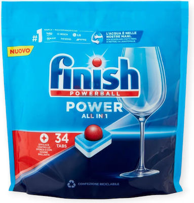 Finish Powerball Classic 34 Κάψουλες Πλυντηρίου Πιάτων