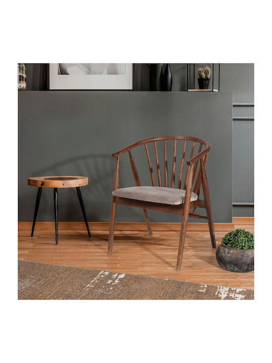 Albero Stühle Speisesaal Walnut-beige 1Stück 55...