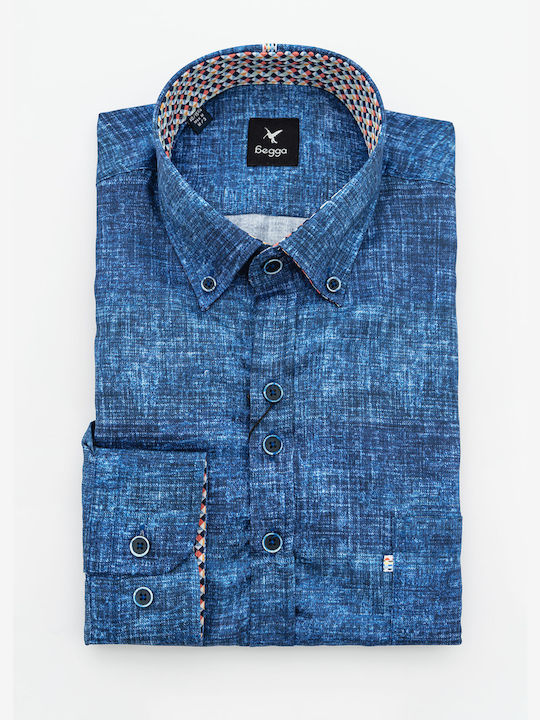 Begga Men's Shirt Blue