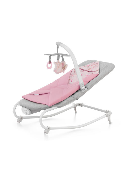 Kinderkraft Ηλεκτρικό Relax Μωρού Κούνια Felio 2 Rose με Μουσική και Δόνηση για Παιδί έως 9kg