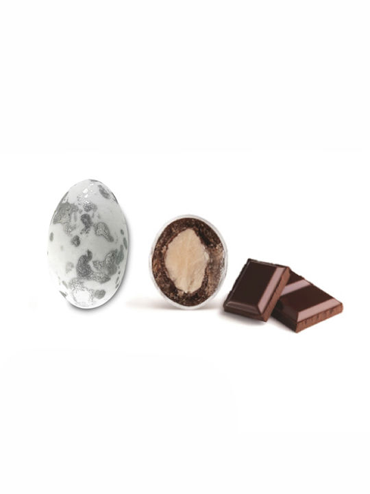 Κουφέτα Zaxaropolis My Choco Mix Γεύσεων Ασημί Πιτσιλωτό 1kg ≈230τμχ